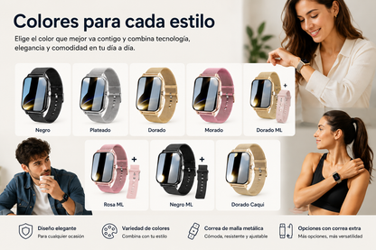 KESHUYOU 2025 – Reloj Inteligente con Pantalla HD de 2,01